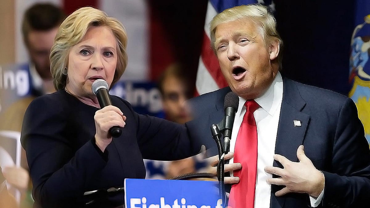Hillary Clinton and Donald Trump. (Photo: AP/altered by <b>The Quint</b>)