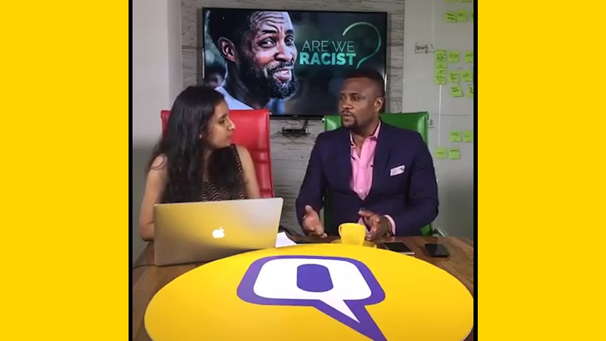 The Quint’s Facebook live session with Nigerian actor Ola Jason. (Photo: <b>The Quint</b>)