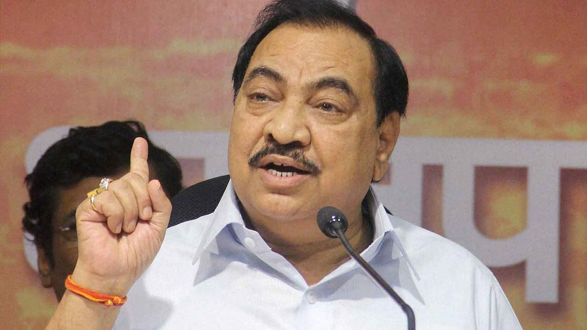 Senior BJP leader Eknath Khadse. (Photo: PTI)