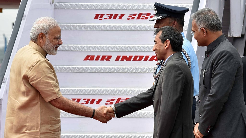 Prime Minister Narendra Modi leaves for Uzbekistan to attend the SCO Summit from New Delhi on 23 June  2016. (Photo: IANS)