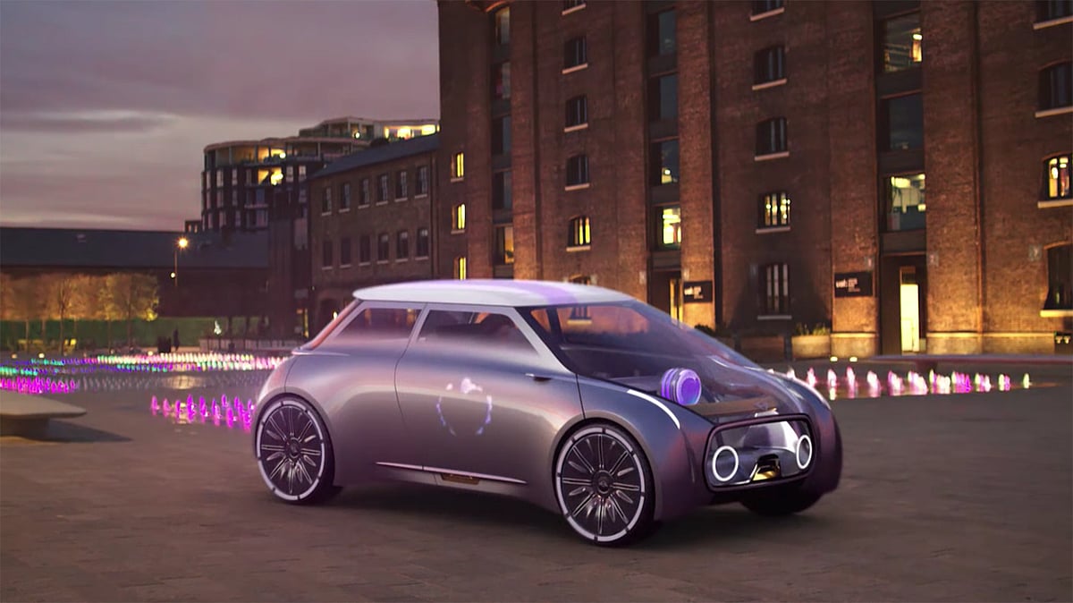 Mini Vision Next 100 concept car. (Photo: YouTube/Mini)