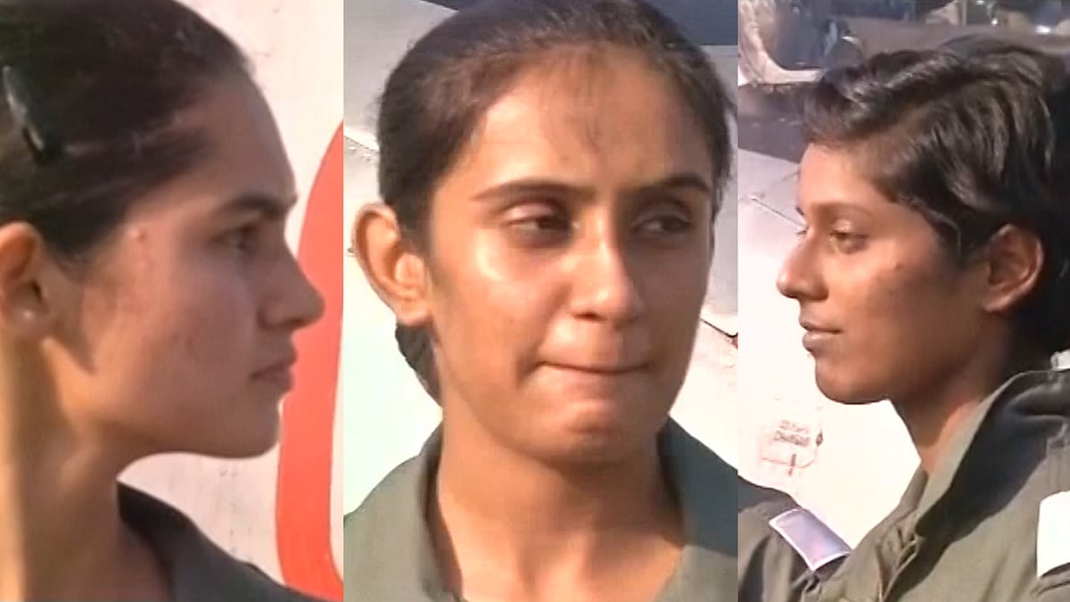 Each female cadet has cleared the first stage of training and performed about 150 hours of flying. (Photo: ANI screengrab)
