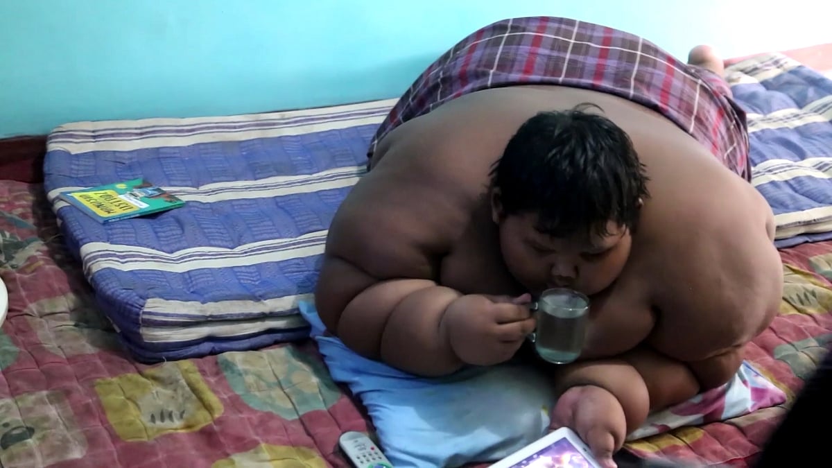 Arya’s rapid weight gain has forced him to quit school because he can no longer physically walk. (Photo Courtesy: AP screengrab)