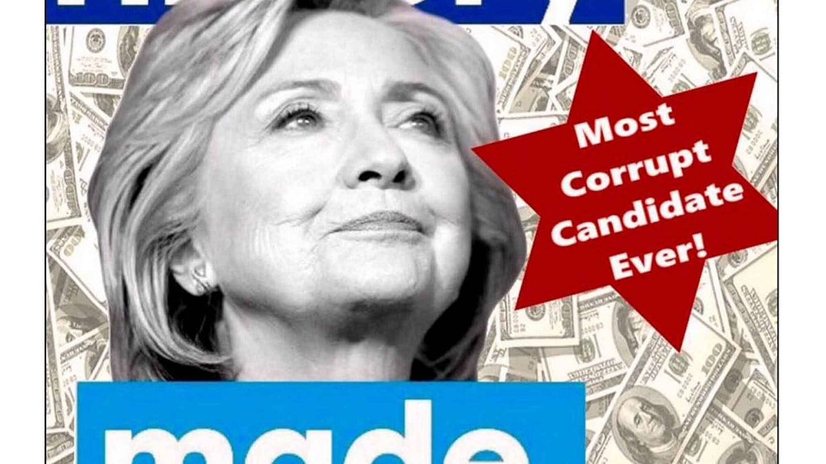 Donald Trump on Saturday tweeted “Crooked Hillary - Makes History,” along with an infamous meme. (Photo Courtesy: <a href="https://twitter.com/BraddJaffy?ref_src=twsrc%5Etfw">Twitter/BraddJaffy</a>)