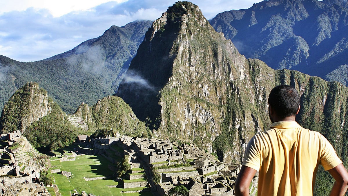The author in Macchu Picchu, Peru. (Photo courtesy: Sachin Bhandary)