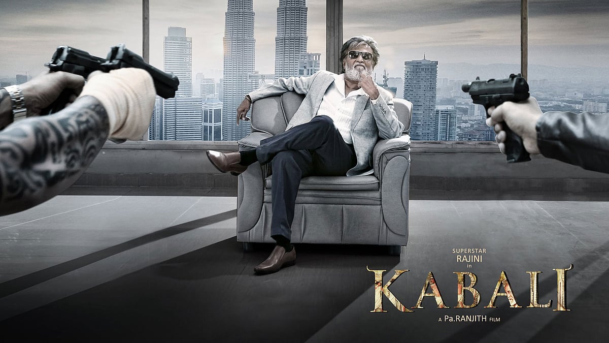 Rajinikanth in <i>Kabali. </i>(Photo Courtesy: Kalaipuli S. Thanu)