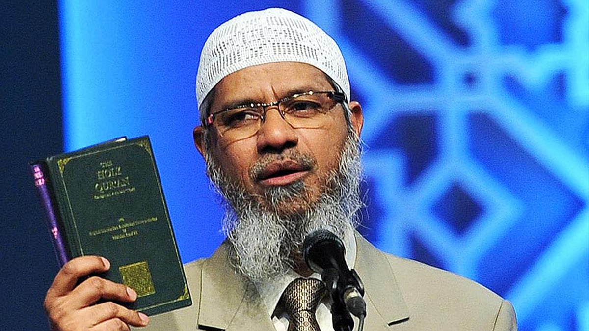 Indian Islamic preacher Zakir Naik. 