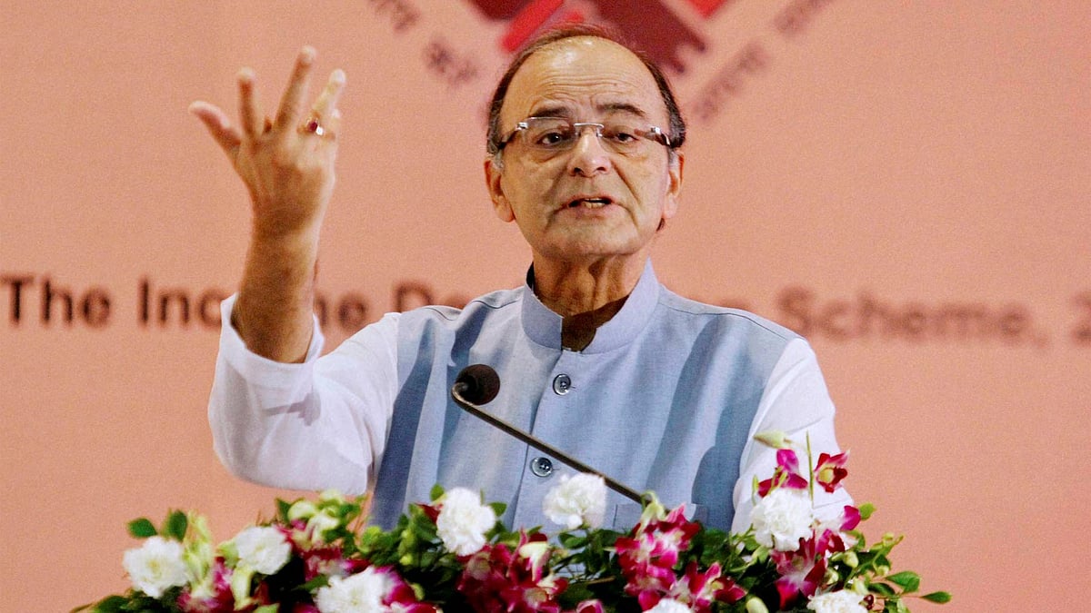 Finance minister Arun Jaitley attending a seminar on Income Declaration Scheme 2016 in Ahmedabad on Sunday, 10 July 2016. (Photo: PTI) 