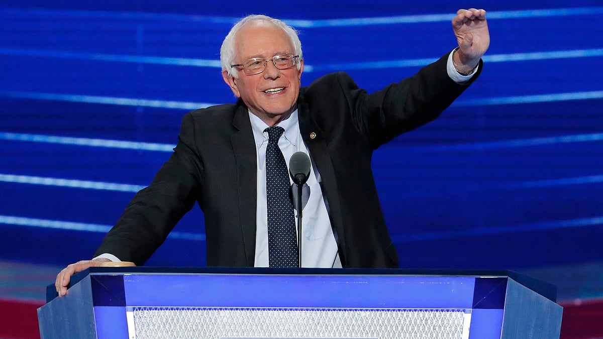 Democratic presidential candidate Bernie Sanders.