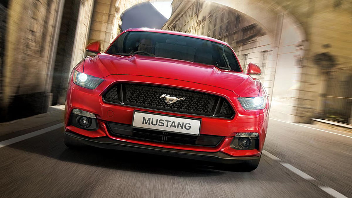 Ford Mustang with the iconic badge on the front. (Photo Courtesy: Ford)