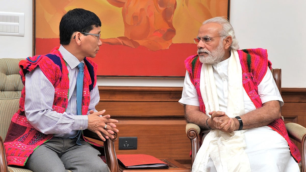 <div class="paragraphs"><p> Chief Minister Kalikho Pul with Prime Minister Narendra Modi. </p></div>