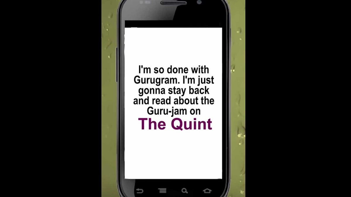 Ultimate WhatsApp conversation in the times of chronic rains and never-ending jams. (Photo: The Quint)