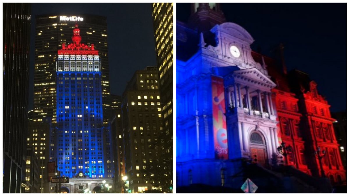 Iconic Building across the world mourn the Nice Attack. (Photo: Twitter/<a href="https://twitter.com/Ra_Bies/status/753794730530443264">R<b>a_Bies</b></a>)