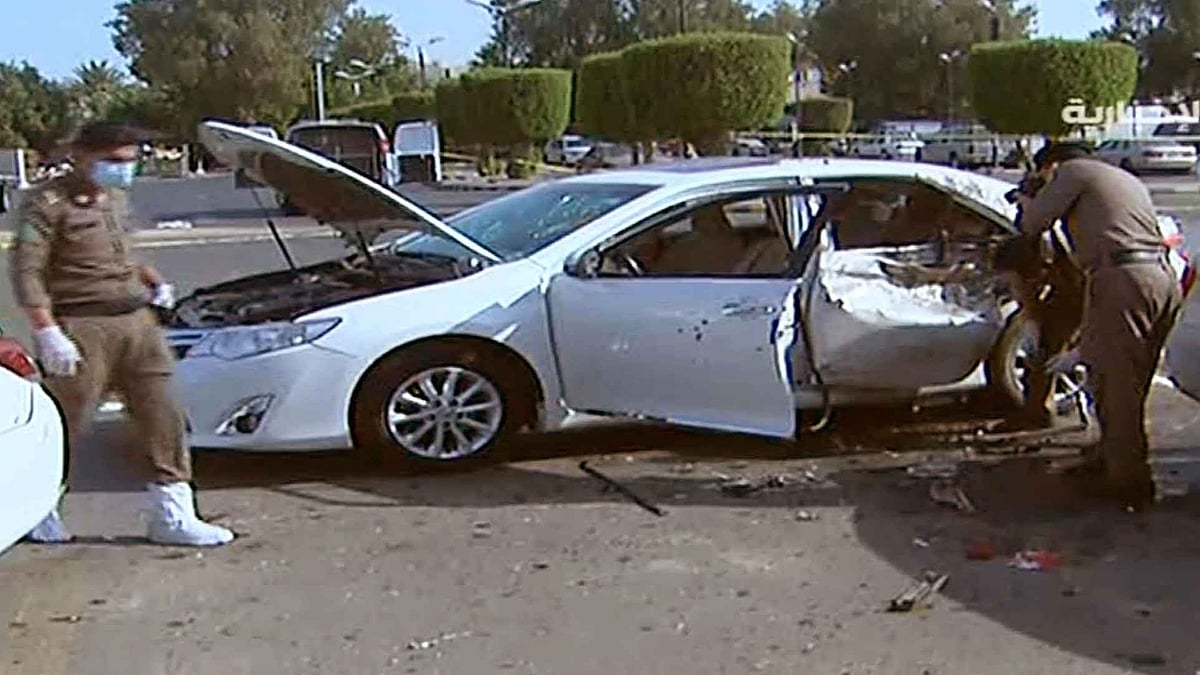 The bomber triggered the explosive inside a car parked outside the mosque. (Photo: AP)