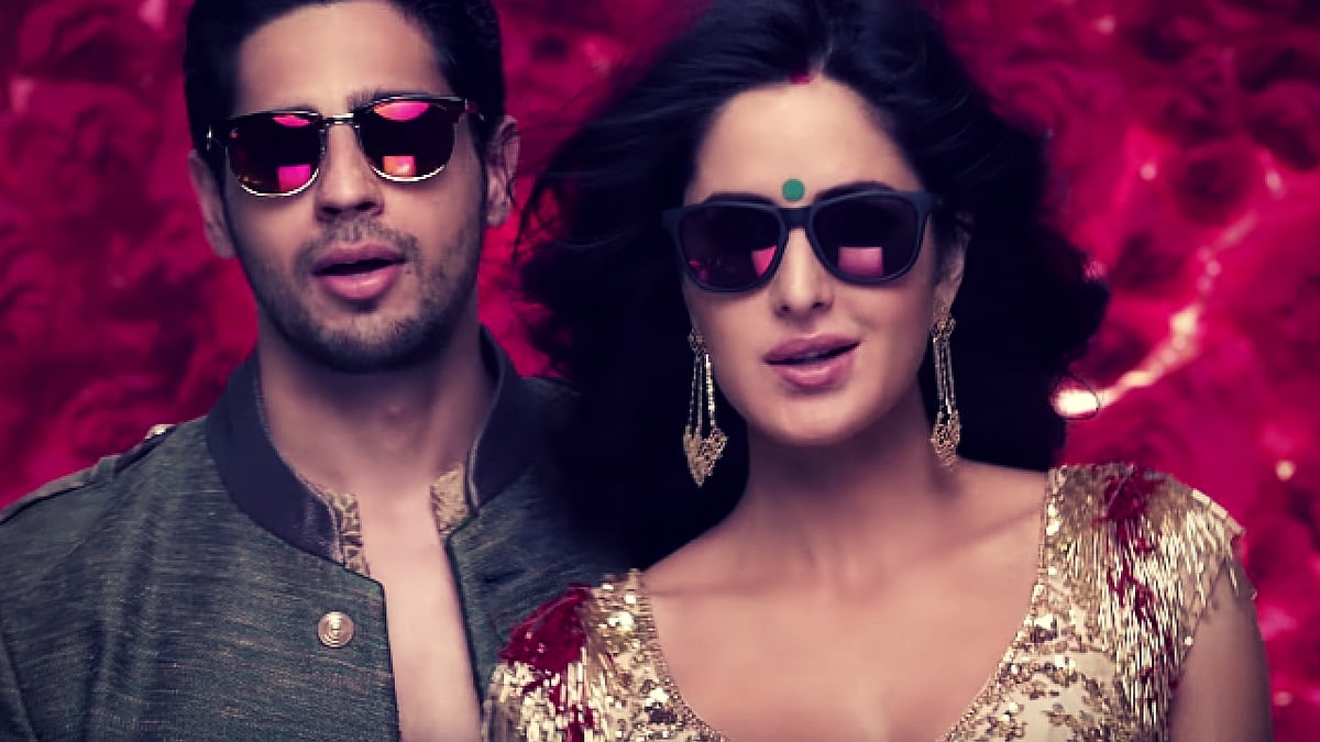 Sidharth Malhotra and Katrina Kaif rock the <i>Kala Chashma</i> look. (Photo Courtesy: YouTube Sceengrab)