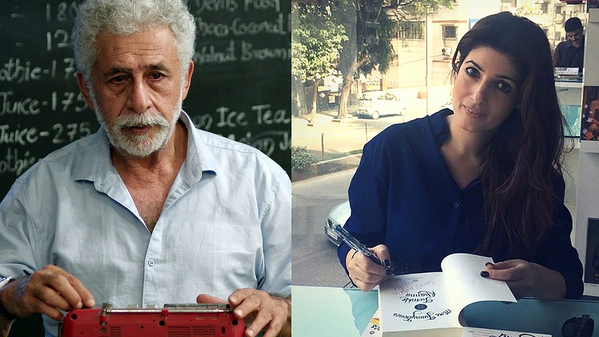 Naseeruddin Shah (in a still from<i> </i><i>Int. Café: Night</i>) apologises for his comment on Rajesh Khanna, and it isn’t good enough for Twinkle Khanna (Photo courtesy: Instagram/@twinklekhanna)