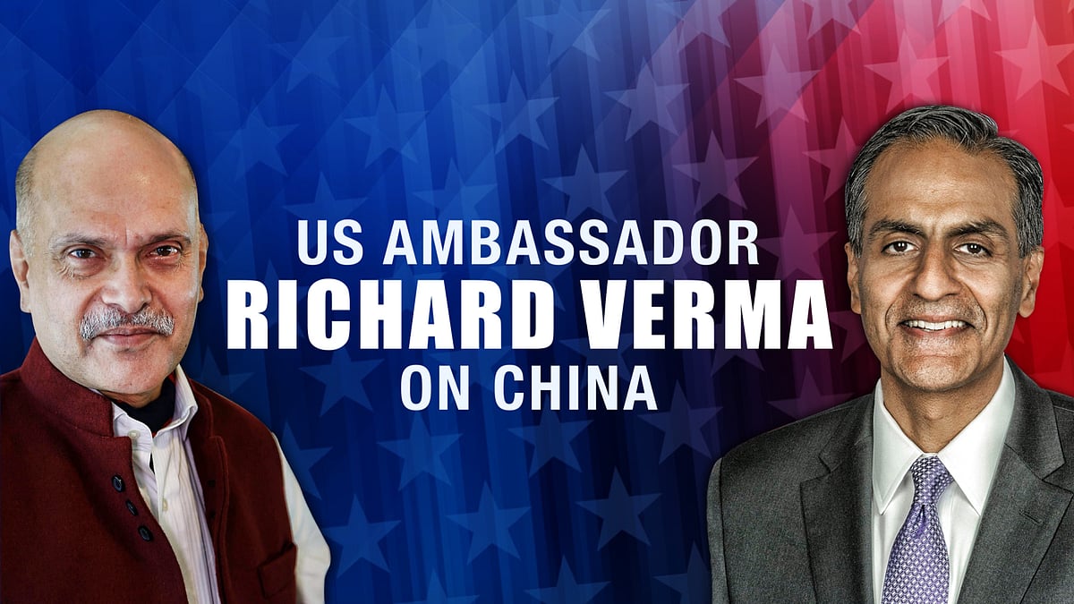 US Ambassador Richard Verma with Editor-in-Chief of <b>The Quint</b> Raghav Bahl. (Photo: <b>The Quint</b>)