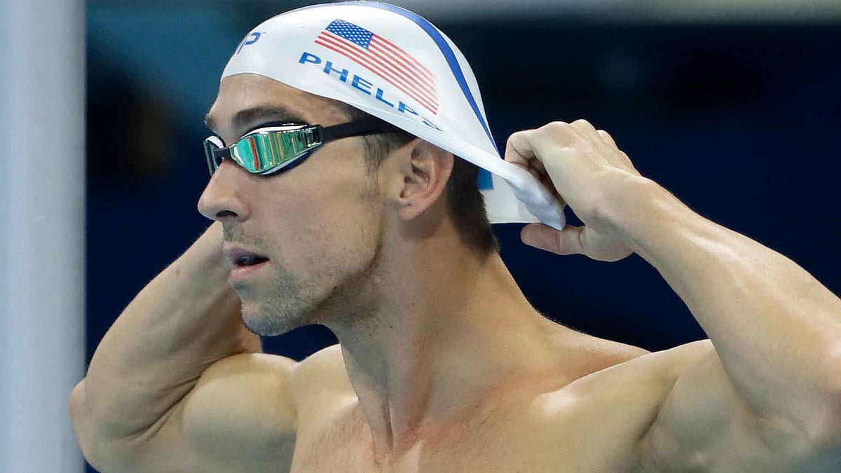 Michael Phelps prepares a swimming training session at the 2016 Summer Olympics in Rio, Brazil. (Photo: AP)