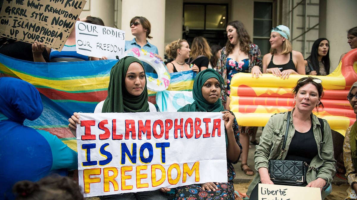 A protest against the Burkini ban. (Photo  Courtesy: <a href="https://www.facebook.com/BurkiniSwimwear/">Facebook/@BurkiniSwimwear</a>)