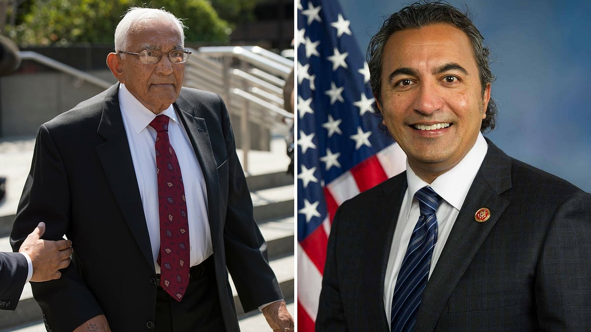 Babulal Bera, 83-years-old, and Congressman Ami Bera (from left). (Photo: AP and IANS)