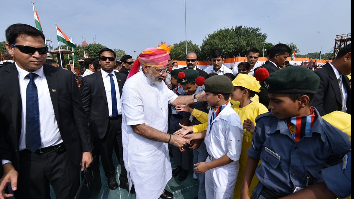 In his address, PM Modi hit out at Pakistan for supporting terrorism and spoke about the Peshawar school attack. (Photo: Reuters)