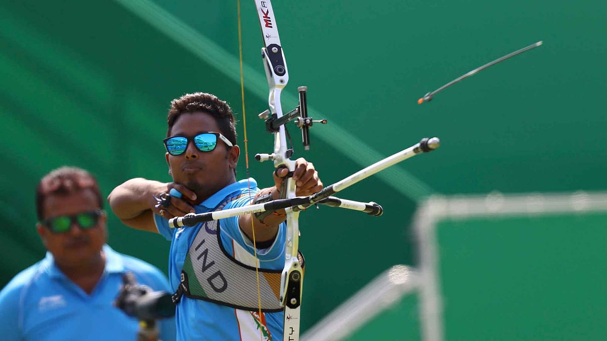 <div class="paragraphs"><p>File: Atanu Das during his men’s individual men’s archery event. </p></div>