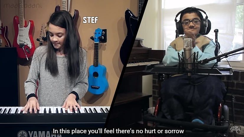 

The children are singing and playing instruments, as a befitting tribute to the King of Pop. (Photo: YouTube Screenshot)