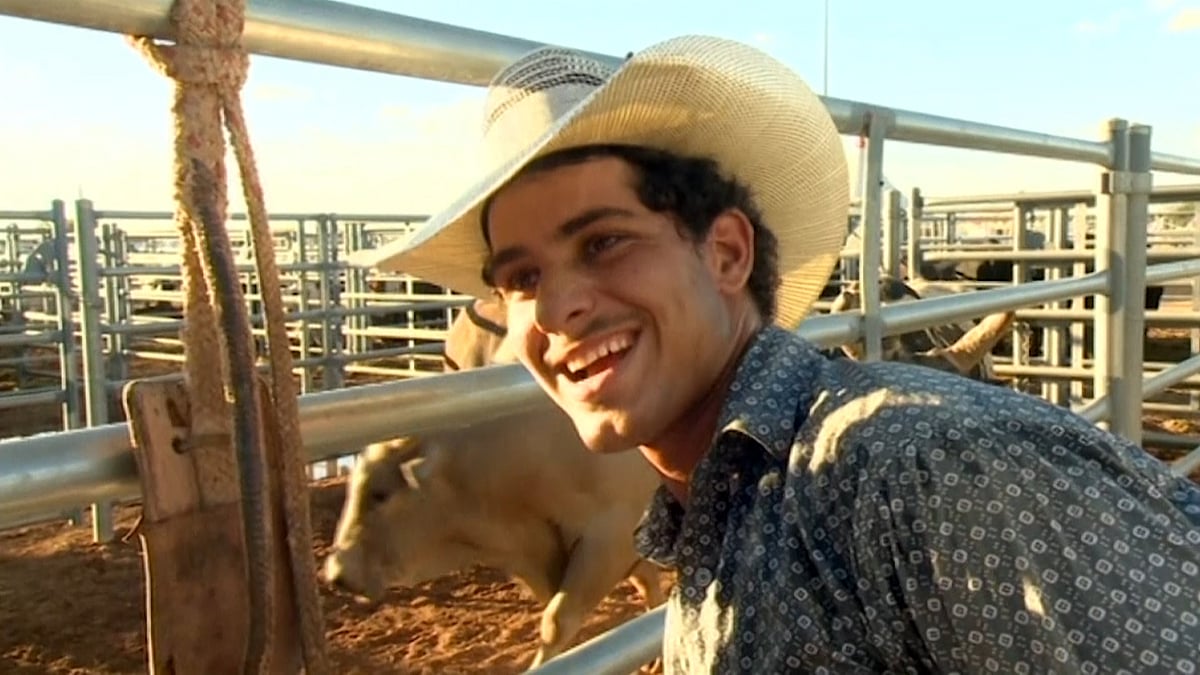 Bull rider Haider Al Hasnawi. (Photo: AP/Caters News screengrab)