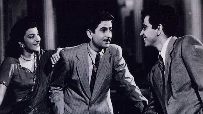Andaaz (1949), a love triangle between Raj Kapoor, Nargis and Dilip Kumar. (Photo Courtesy: Twitter/<a href="https://twitter.com/MosesSapir?lang=en">Moses Sapir</a>)