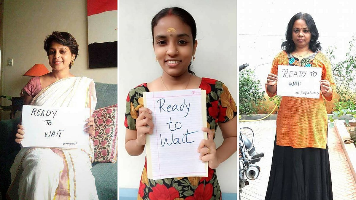 Women devotees say that they are “ready to wait” to enter into the Sabarimala shrine (Photo: Facebook)