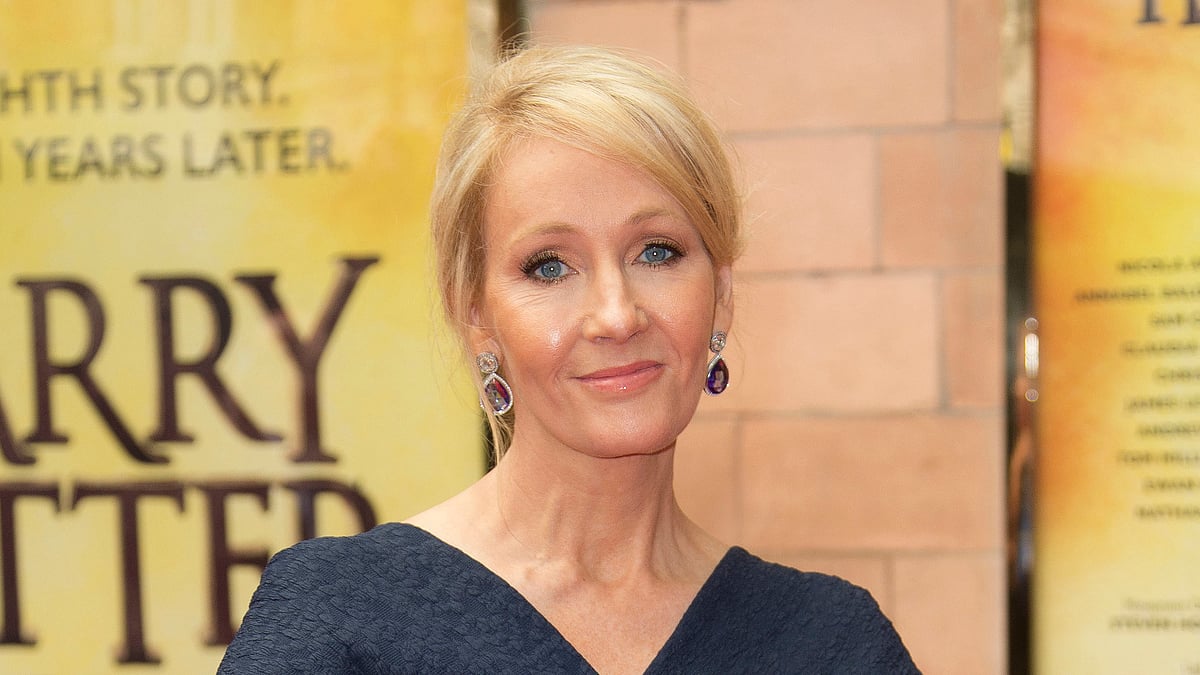 Writer J.K. Rowling poses for photographers upon arrival at gala performance of “Harry Potter and the Cursed Child,” in central London. (Photo: <i>AP</i>)