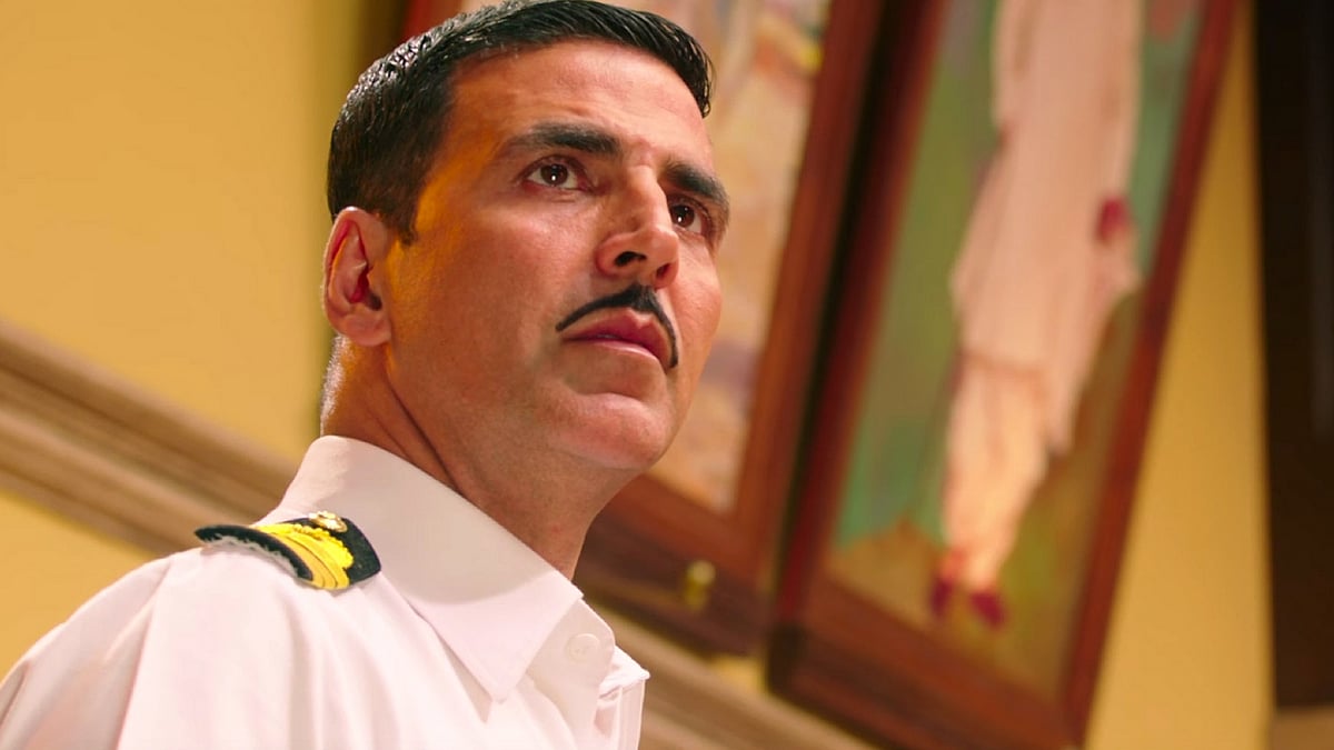 Akshay Kumar in a still from <i>Rustom</i>.