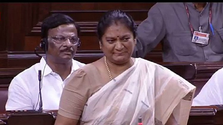 Expelled AIADMK MP Sasikala Pushpa. (Photo: The News Minute)