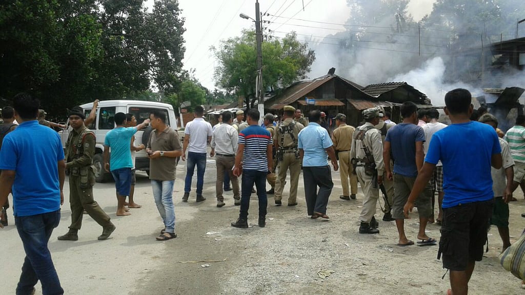 Three or four suspected terrorists indiscriminately opened fire in a crowded market in Assam. (Photo Courtesy: Anjana Dutta)