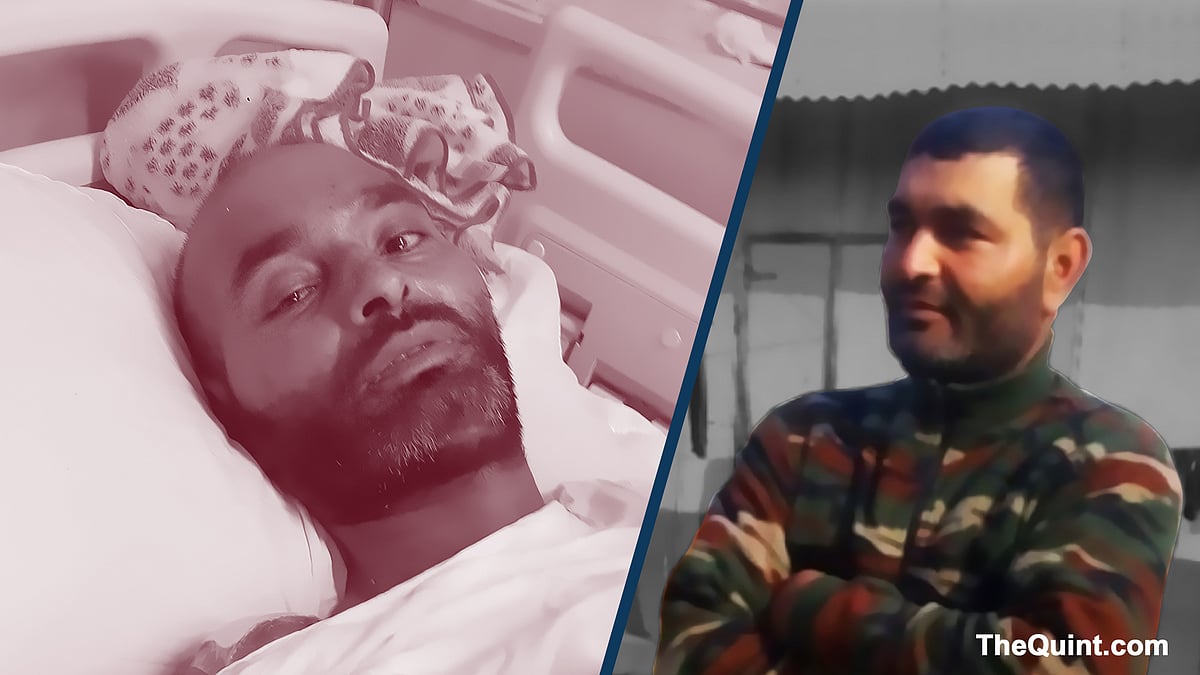 CRPF jawan, Khursheed Ahmad, who was hit with 8 bullets by militants. (Photo: Poonam Agarwal, Hardeep Singh)