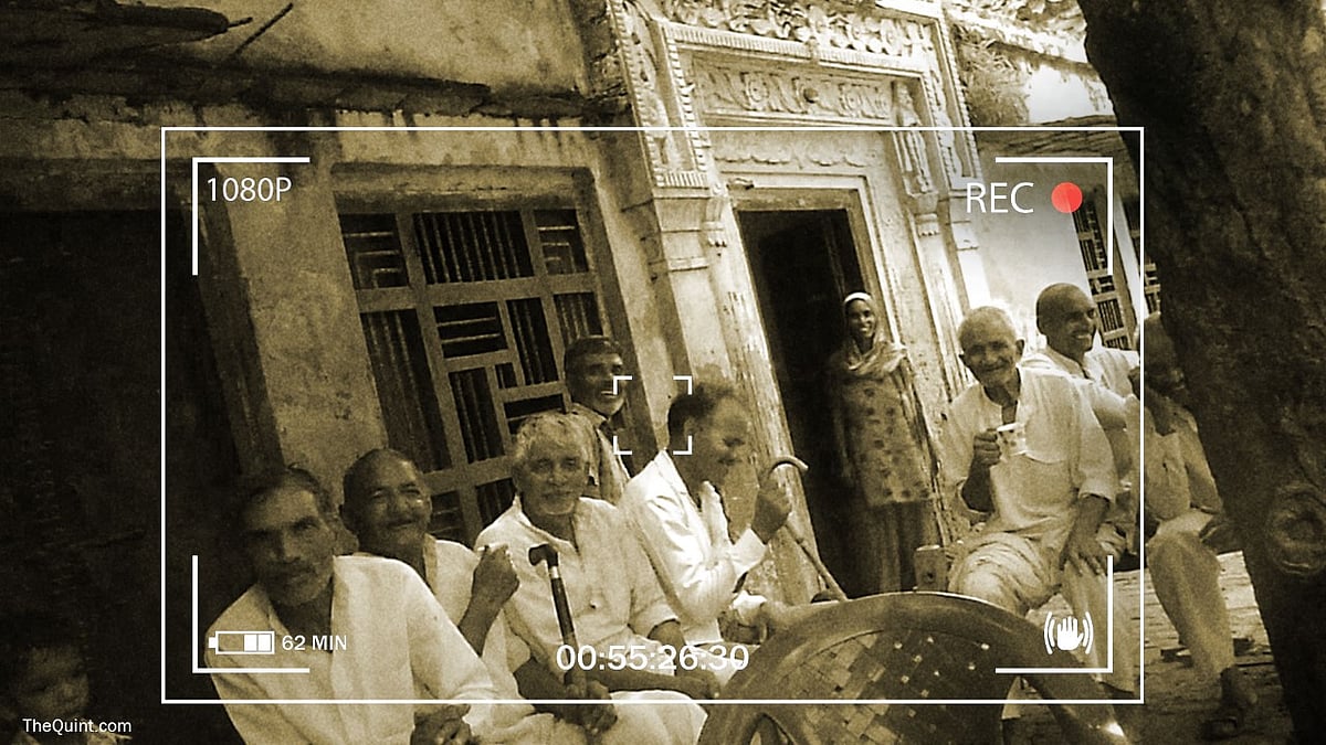 Public gathering in Bisada village in Dadri district.