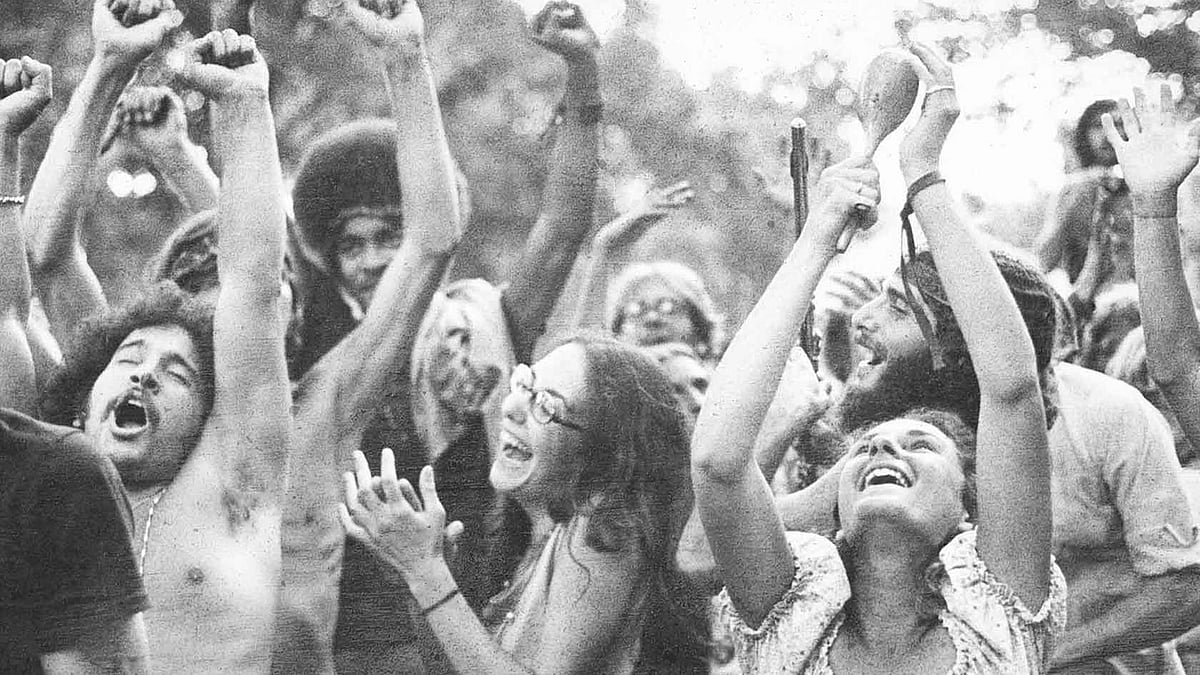 The first Woodstock Festival of 1969 drew a crowd of 200,000 people. (Photo Courtesy: <a href="http://www.woodstock.com/">Woodstock</a>)