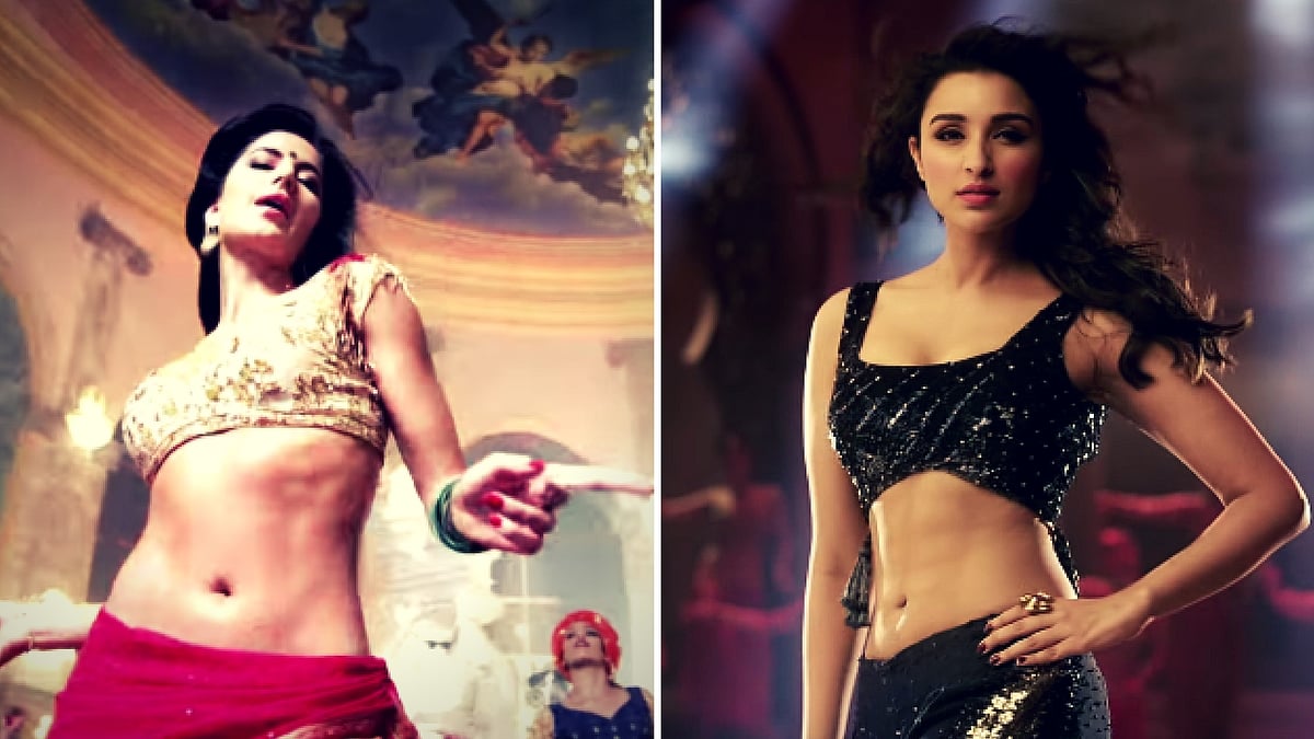 Katrina Kaif and Parineeti Chopra’s abs debut this year. (Photo: YouTube screengrab)&nbsp;