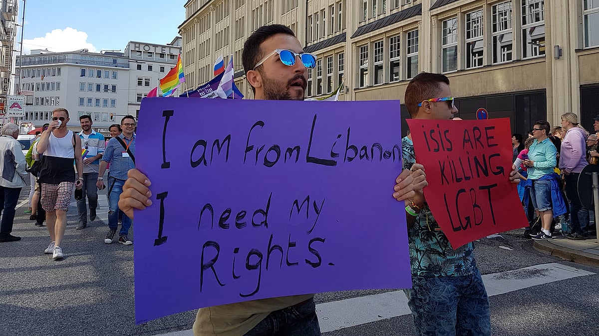 The event saw participation from queer members of the refugee community seeking protection against discrimination. (Photo Courtesy: Shobha Rana Grover)
