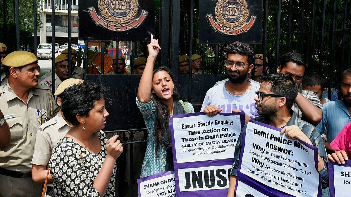 File image of JNU students protesting. Image used for representational purpose only.