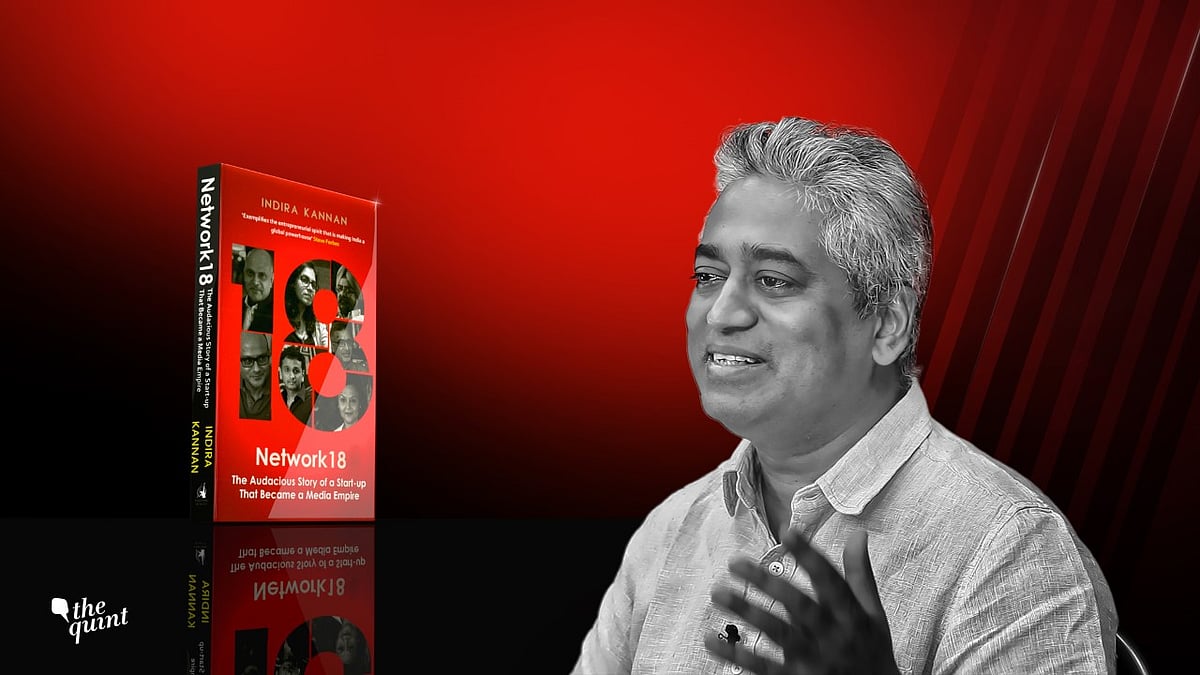 Rajdeep Sardesai speaks about Network 18. (Photo: Hardeep Singh/<b>The Quint</b>) 