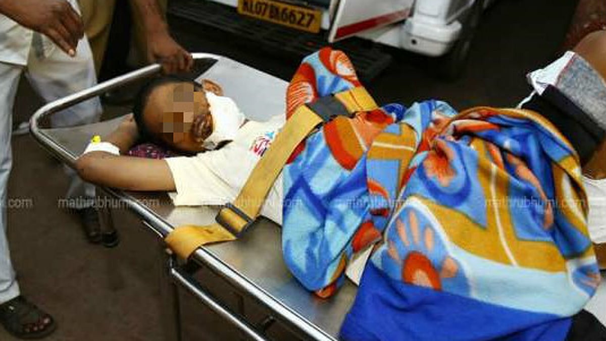 Noufal, the nine-year-old victim of child abuse. <i>(</i>Photo Courtesy: <a href="http://www.mathrubhumi.com/">Mathrubhumi News<i>)</i></a>