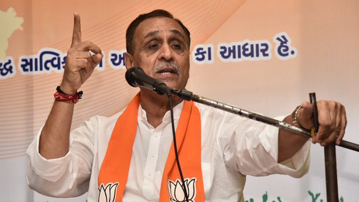 File image of Gujarat Chief Minister Vijay Rupani.