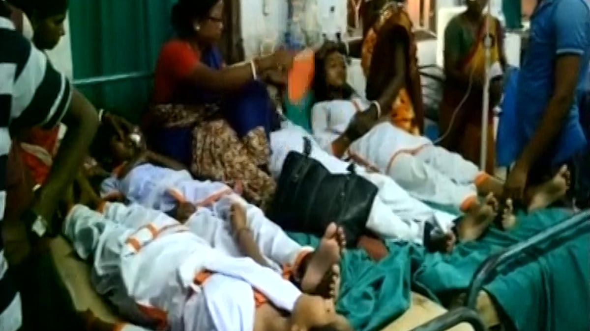 300 school students were sent to different hospitals after they fell ill (Photo: ANI)