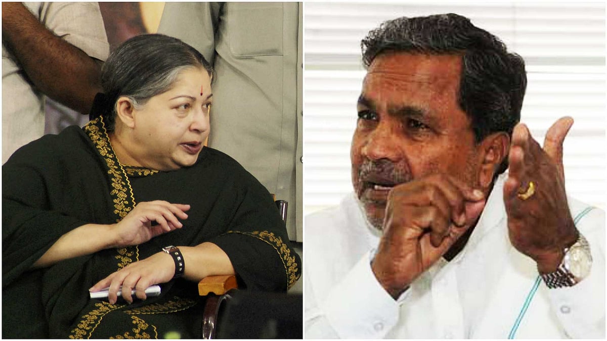  Karnataka’s proposal of a central team to assess water availability in both the states was rejected by Tamil Nadu. (Photo: Image Altered by <b>The Quint</b>)