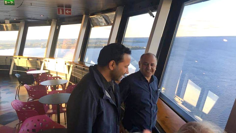 AAP Deputy Minister is in Finland for an official trip. (Photo Courtesy: Twitter/<a href="https://twitter.com/VyasVinodk">@<b>VyasVinodk</b></a>)