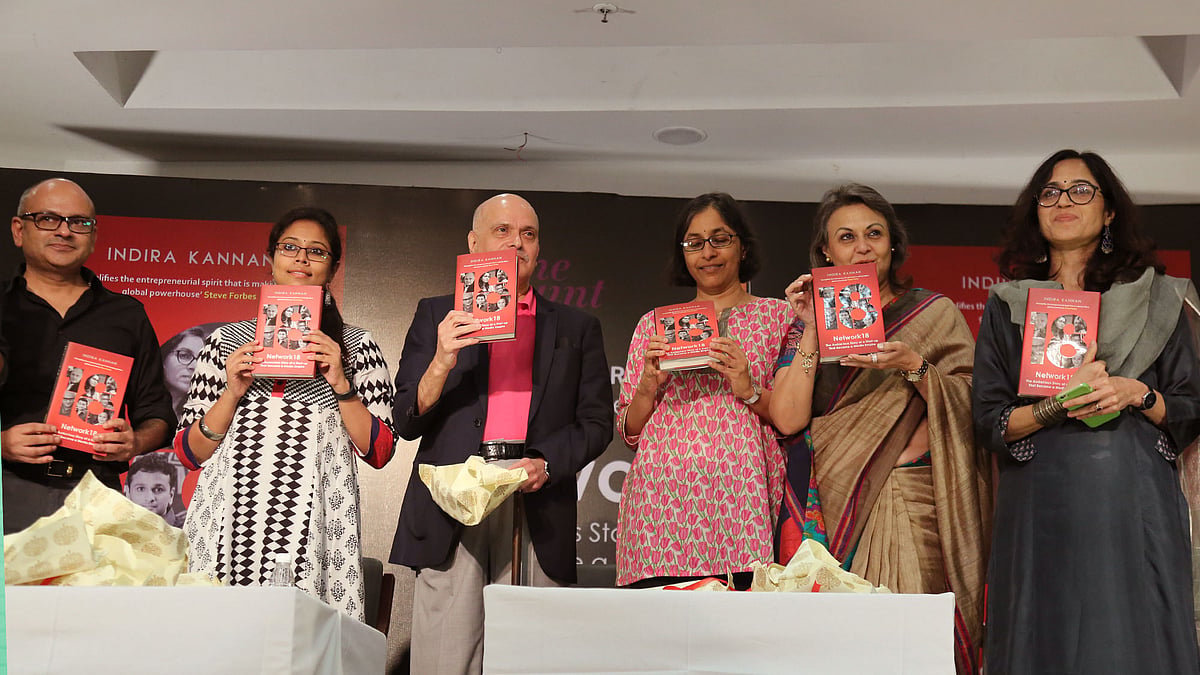 The launch of <i>Network 18: The Audacious Story of a Start-up That became a Media Empire</i> (Photo: <b>The Quint</b>)