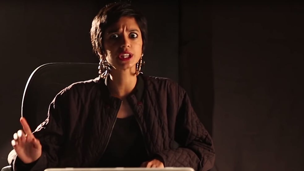 Sofia Ashraf in the video. (Photo Courtesy: YouTube Screengrab)