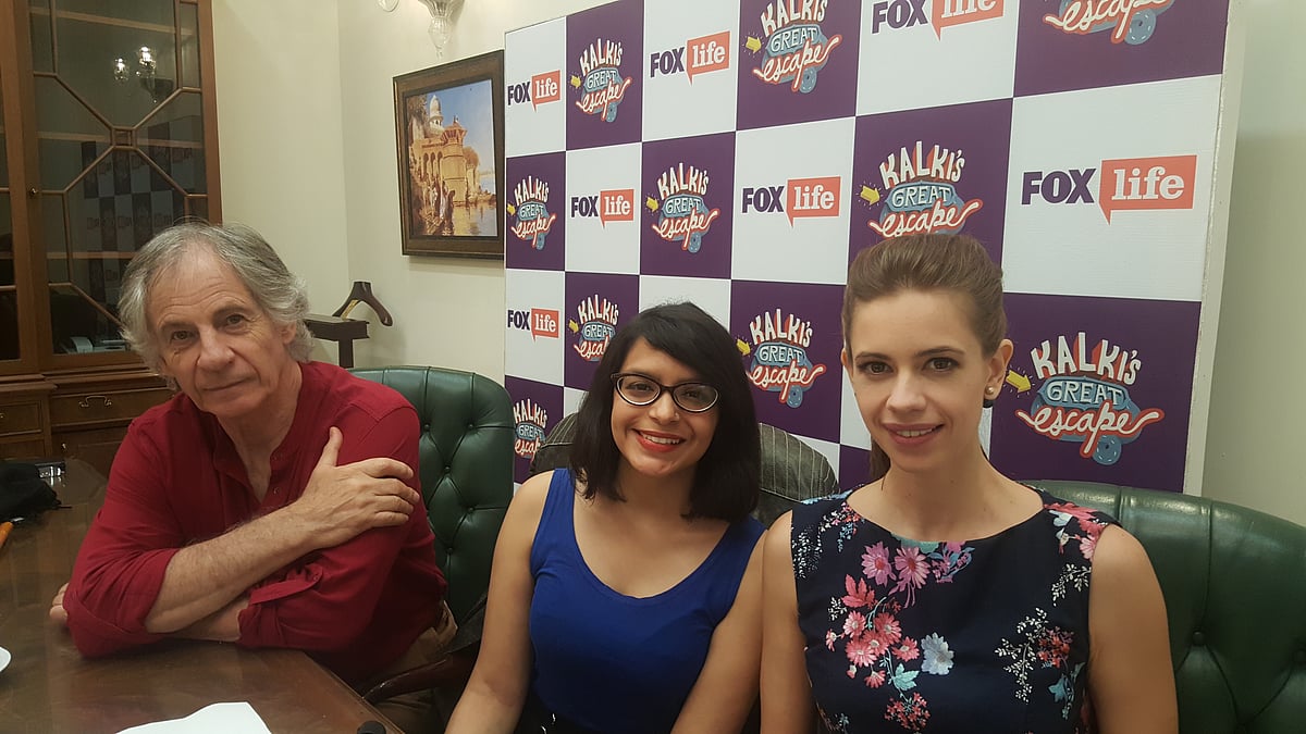 Joel Koechlin (L), Divyani Rattanpal (M), and Kalki Koechlin (R). (Photo: <b>The Quint</b>)