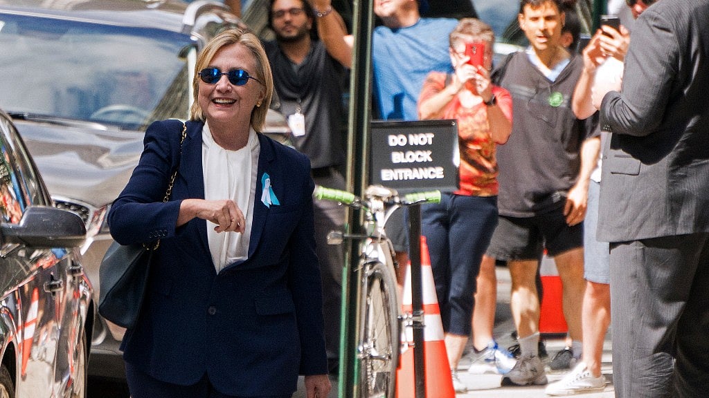 Democratic presidential nominee Hillary Clinton said she could resume campaigning in a couple of days. (Photo: AP)